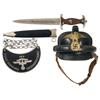 Image 1 : NSKK Dagger with Sheath, Traffic Control Gorget and Crash Helmet