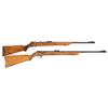 Image 1 : Two Pre-War German 22 Caliber Bolt Action Sporting Rifles -A) Diem Marked Single Shot Bolt Action Ri