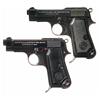 Image 1 : Collector's Lot of Two WWII Beretta Semi-Automatic Pistols -A) Beretta Model 1935 German Occupation 