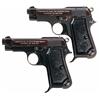Image 1 : Collector's Lot of Two Beretta Semi-Automatic Pistols -A) Beretta Model 1935 Air Force Semi-Automati