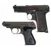 Image 1 : Two Semi-Automatic Pistols -A) Beretta Model 1915 Semi Automatic Pistol   B) Nazi Sauer Model 38H