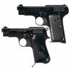 Image 1 : Collector's Lot of Two Beretta Semi-Automatic Pistols -A) Beretta Model  1922 (1915-1919) Semi-Autom