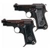 Image 1 : Collector's Lot of Two WWII Beretta Semi-Automatic Pistols -A) Beretta Model 1935 Air Force Semi-Aut