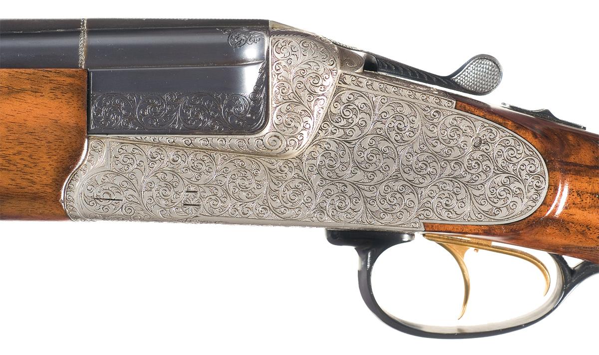 Engraved Krieghoff Luxus Over Under Double Barrel Rifle