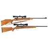 Image 1 : Two Scoped Mauser Bolt Action Rifles -A) Mauser Model 2000 Bolt Action Rifle with Scope and Sling <b