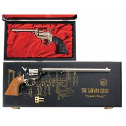 Two Cased Colt Frontier Scout Lawman Series Revolvers -A) Colt Frontier Scout Bat Masterson Commemor