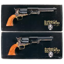 Two Boxed Colt Black Powder Series Revolvers -A) Colt Black Powder Series  Walker Percussion Revolve