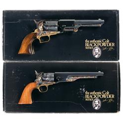 Two Boxed Colt Black Powder Series Revolvers -A) Colt Second Model Dragoon Black Powder Series with 