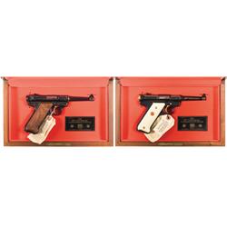 Two Cased Ruger Semi-Automatic Pistols -A) Cased Ruger Mark II 40th Anniversary Semi-Automatic Pisto