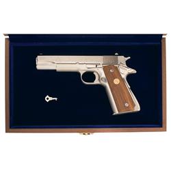 Cased Colt Age of Flight Commemorative Government Model Semi-Automatic Pistol