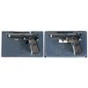 Image 1 : Two Cased Beretta Pistols -A) U.S. Beretta M9 Semi-Automatic Pistol in Case with Extra Magazine  