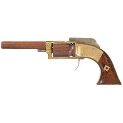 Very Rare Brettell & Frisbie Revolver Patent Model