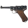 Image 1 : Scarce DWM Luger Pistol with Unique Totenkopf Chamber Markings