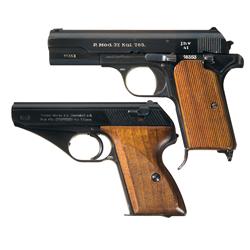 Two Nazi Proofed European Semi Automatic Pistols -A) Nazi Proofed Hungarian Model 37 Semi-Automatic 