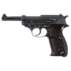Desirable Walther "ac/40" Code P-38 Nazi Military Semi-Automatic Pistol