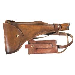 Copy of Navy Luger Holster with Shoulder Stock, Magazine Pouch and Two Magazines