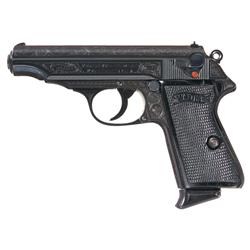 Inscribed/Engraved Pre-WWII Walther Mod. PP Semi-Automatic Pistol