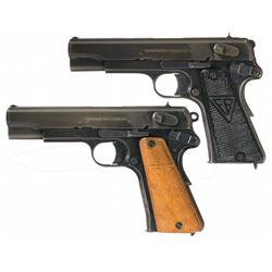 Two Nazi Marked Polish Radom Model 35 Semi-Automatic Pistols -A) Polish Radom Model 35 Semi-Automati
