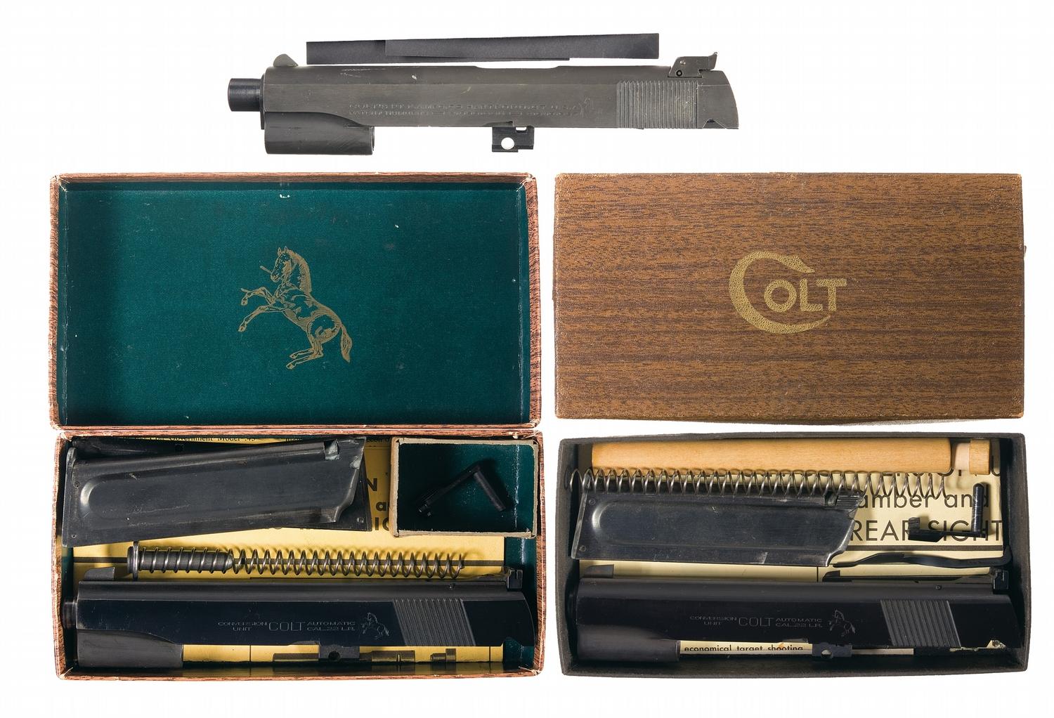 Colt Kit Two Boxed Colt Conversion Kits and Ace Slide and Barrel