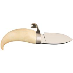 Herman J. Schneider Number 8 Knife with Sperm Whale Tooth