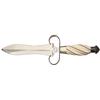 Image 1 : Jim Ence Dagger with Ivory Handle and Damascus Fittings