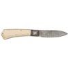 Image 1 : "Darendel" #32 Folding Knife by Jim Schmidt with Damascus Blade and Ivory Scales