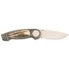 Image 1 : Engraved Jimmy Lile Folding Knife with Stag Inlays