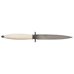 Ronald A. Frazier Damascus Dagger with Ivory Handle