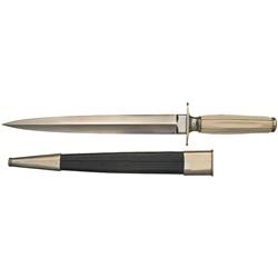 Robert Washburn Dagger with Fluted Ivory Handle