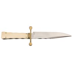 Lloyd Hale Bowie Knife with Ivory Scales