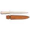 Image 1 : Cody Wescott Knife with Ivory Scales and Sheath