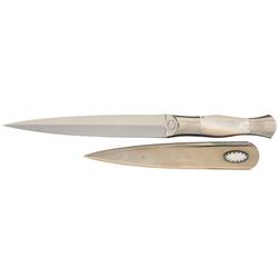 Jim Ence Dagger with Pearl Handle and Sheath