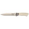 Image 1 : Engraved Earl Black Boot Knife with Ivory Scales