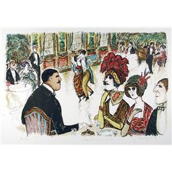 Edward Plunkett, Cafe with Tango Dancers, Lithograph