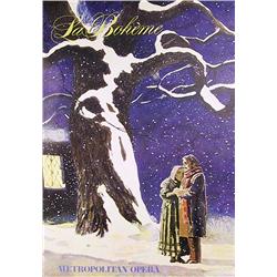Jamie Wyeth, La Boheme Metropolitan Opera, Poster