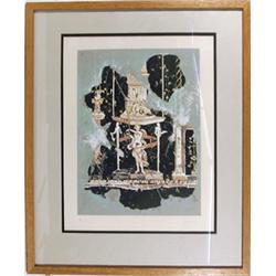 Peter Saari, Building Fragment #5, Lithograph
