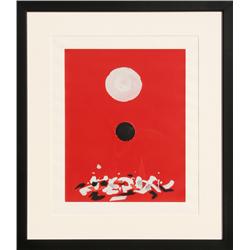 Adolph Gottlieb, Crimson Ground, Silkscreen