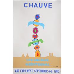 Chauve Auckenthaler, Los Angeles Bicentennial, Poster