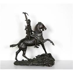 Frederic Remington, Scalp, Bronze Sculpture
