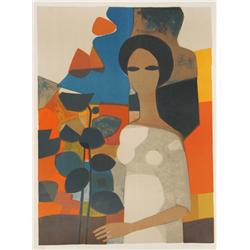 Andre Minaux, L'Americaine, Lithograph 