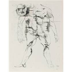 Leonard Baskin, Headless, Etching