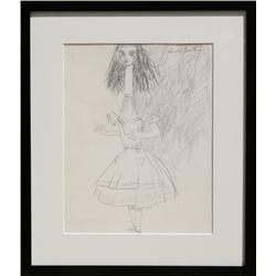 Knox Martin, Alice, Drawing