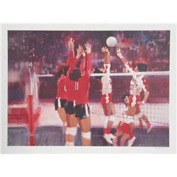 Robert Peak, Volleyball, Lithograph