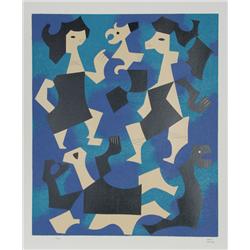 Carlos Merida, Dancers, Silkscreen