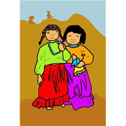 Linda Rahn, Sisters, Giclee on Canvas