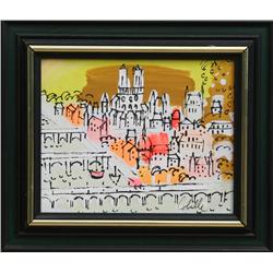 Charles Cobelle, Cityscape Acrylic Painting