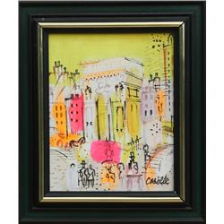 Charles Cobelle, Cityscape Acrylic Painting