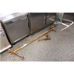 Brass And Glass Sneeze Guard