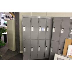 8 Bank Of Half Tall Lockers