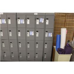 16 Bank Of Quarter Tall Lockers